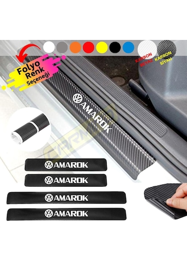Volkswagen Amarok Kapı Eşiği Sticker (4 Adet) New