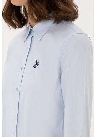 U.s. Polo Assn. Kadın Açık Mavi Gömlek Basic 50298113-vr003 Acık Mavı Açık Mavi