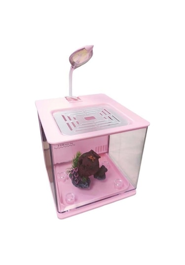 Nubios Nano Easy Akvaryum 4.5 Lt Pembe