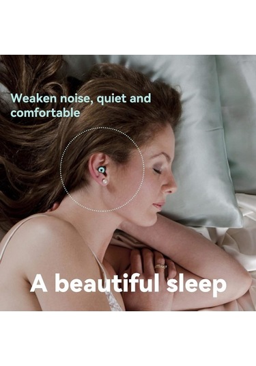 Uyku İçin Kulak Tıkacı - 1 Çift Kulak Tıkacı 27db, Yeniden Kullanılabilir Silikon