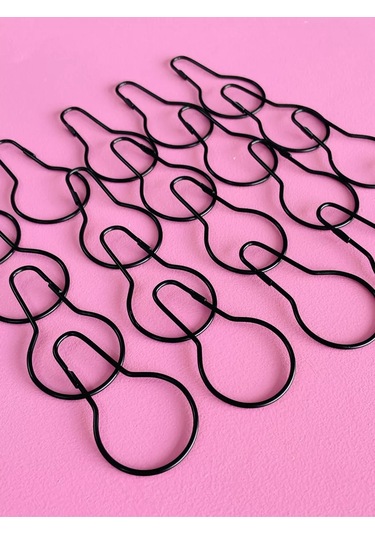 Lundo Perde Halka Kancaları Metal 227655817 Siyah