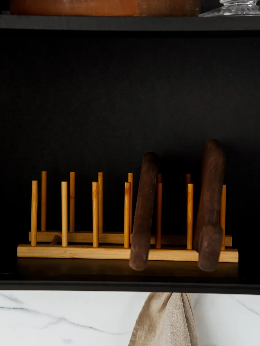 Skyphos Tabaklar Ve Kesme Tahtaları İçin Mutfak Standı 65253250 Bej