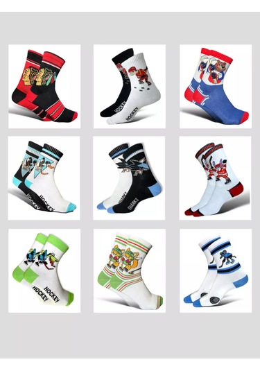 Foxsox Buz Hokeyi Oyuncusu İçin Pamuklu Çoraplar Hediye Olarak 93679359 Beyaz