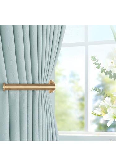 Hfambition "4'lü Yapışkanlı Perde Askısı - Altın Renk, Çivi Gerektirmeyen"