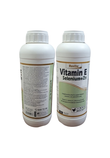 Royal İlaç Vitamin E Selenium + Zn 1 L Kanatlı Hayvanlar İçin Vitamin Ve Mineral Destekleyici Yem