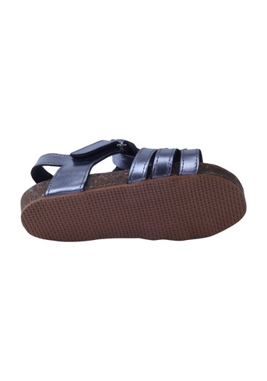 Toddler 01217 Anatomik Deri Mantar Taban Püsküllü Sandalet 21-25 (422205806) Füme