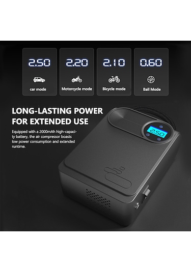 Yaozixa Siyah Kablolu Dijital Gösterge Li Çak Pompa - Otomatik Durdurma, 4 Basınç Birimi, 4 Fonk Si Stemli , Hızlı Enflasyon, Kolay Kullanim