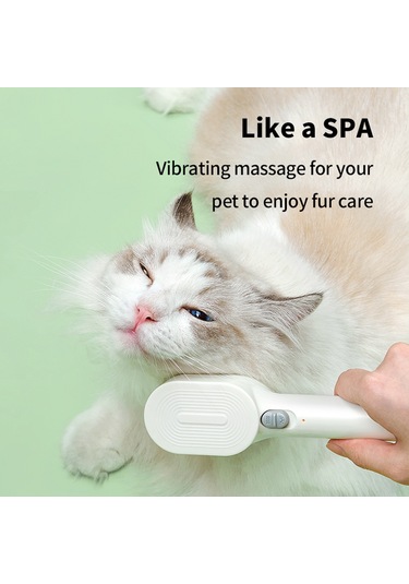 Springsun Evcil Hayvan Masaj Tarak: İyon Titreşimli, Wood Lambalı, Saç Toplama Fonksiyonlu