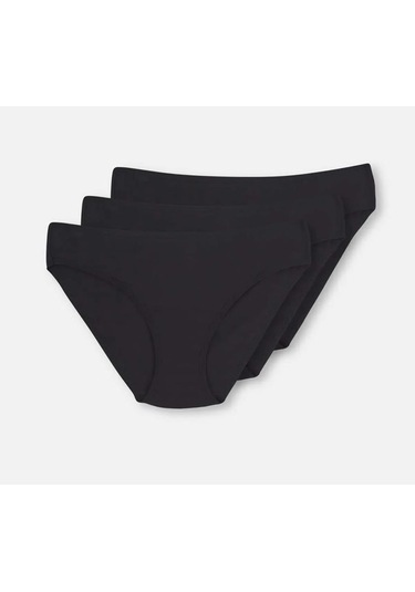 3 Lü Paket Dagi Bayan Klasik Slip Külot 5113kc Siyah