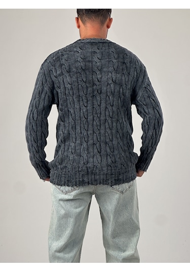 Antrasit Triko Erkek Sweatshirt Coc1013 Antrasit