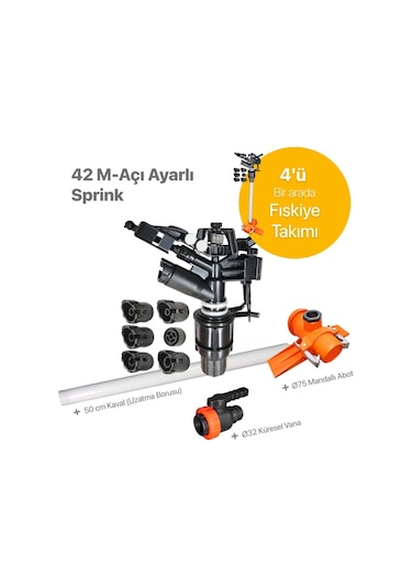 ERMAK 42 M-jet Sprink Fıskiye Takımı 1" ERMAK-126