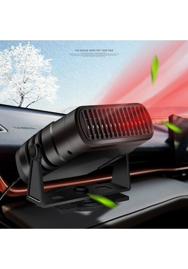 Pazly Oto Isıtıcı Girişli Fanlı Cam Buğu Çözücü Araç İçin 12v Ed