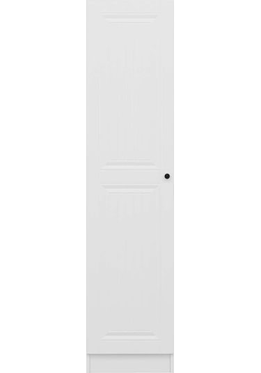 Minar Kale 1 Kapaklı Raflı Dolap Beyaz - İlk Bahar Mebran 190cm