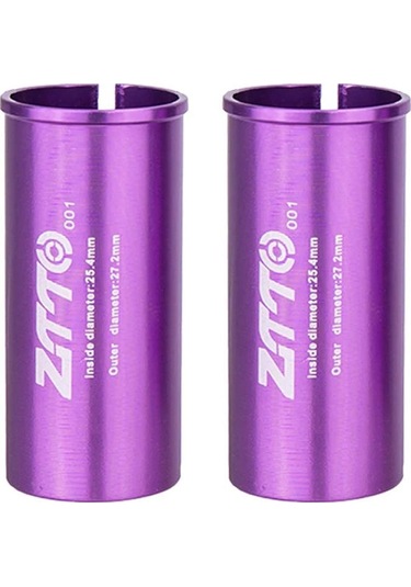 Sones 25,4-27,2 Mm 001 2 Adet Ztto Bisiklet Sele Borusu Dönüşüm Manşonu Redüktör Kapağı Mor