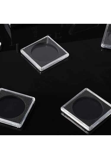 Anjiexun 20 Adet Gümüş Dolar Madeni Para Tutucu, 2 X 2 Yarım Dolar Madeni Para Tutucu, 37,5 Mm Diğer