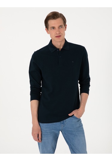 Pierre Cardin Erkek Lacivert Sweatshirt 50314048-vr033 Lacivert