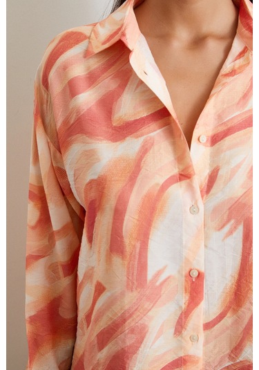 Deniz Esintisi Gömlek Oranj Oranj