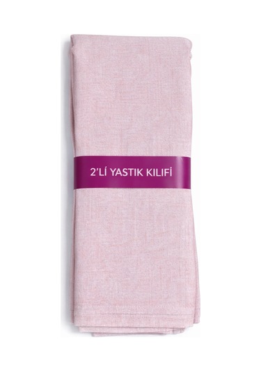 4'lü Pamuklu 50x70 Yastık Kılıfı Pembe