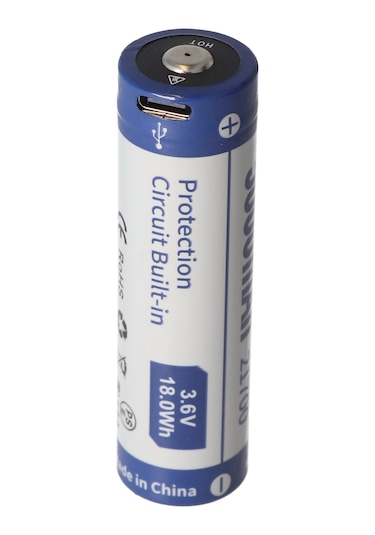 21700 li-Ion Pil 5000 Mah li-Ion 3.7V - 3.6V 76 2x21.4MM Pcb Korumalı Usb-C Şarj Seçeneği Dahil P2150Tc