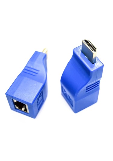 Hdmı Extender Uzatma By Cat5 Cat6 Üzerinden Uzatma 4k - 30 Metre