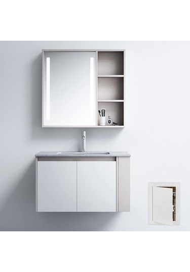 Fortunelane Beyaz Plasterboard Bakım Kapısı, 20x30 Cm, Çıkarılabilir Menteşeli, Güçlendirilmiş Duvar Boru Uygun