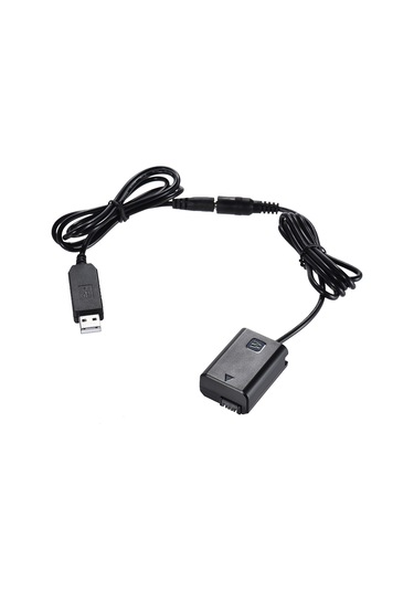 Samdoo Sony Np-fw50 Kamera Sahte Pil + 5v 2a Usb Adaptörü - A7, A6000 Serisi İçin Çekim Süresini Uzatır, 1.5m Kablolu