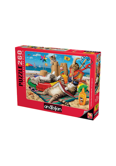 Anatolian Puzzle 260 Parça Kedilerin Plaj Keyfi 3322