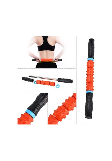 Moveevo Kas Geliştirici Ve İyileştirici 42cm Plastik Masaj Rulo - Kan Akışını Artırır, Kas Kramplarını Azaltır, Taşınması Kolay Diğer