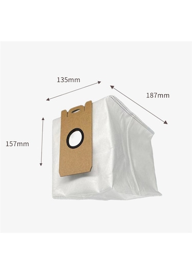 Lydsto W2 Robot Süpürge Toz Torbası Yedek Parçası İçin 16 Adet Toz Torbası