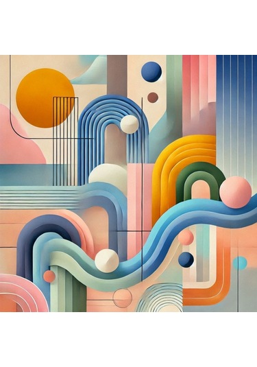 İskandinav Soyut Tablo Set Çerçevesiz 50x50cm Pvc Tablo 4'lü Set 013 Her Bir Tablo 50x50cm Büyüklüğündedir.