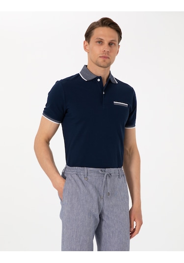 Pierre Cardin Erkek Lacivert Tişört 50307562-vr033 Lacivert