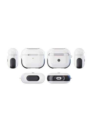 Airpods Uyumlu 3. Nesil Kılıf Zore Shockproof Silikon Sarı