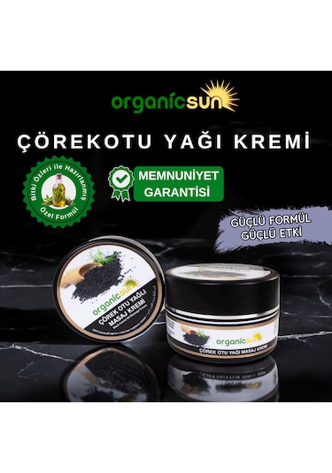 Organicsun Çörek Otu Yağlı Masaj Kremi 100 ML