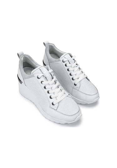 Tamer Tanca Kadın Hakiki Deri Beyaz Sneakers & Spor Ayakkabı 1063 04 Bn Ayk Sk24-25 Beyaz Dr Beyaz