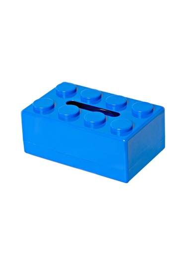 Suntek Magideal Doku Kutusu Kapağı Dekoratif Modern Peçete Yatak Mavi