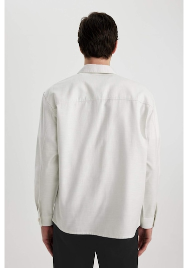 DeFacto Relax Fit Polo Yaka Cep Detaylı Gömlek Ceket B3903AX24SPWT33 DeFacto Relax Fit Polo Yaka Cep Detaylı Gömlek Ceket B3903AX24SPWT33