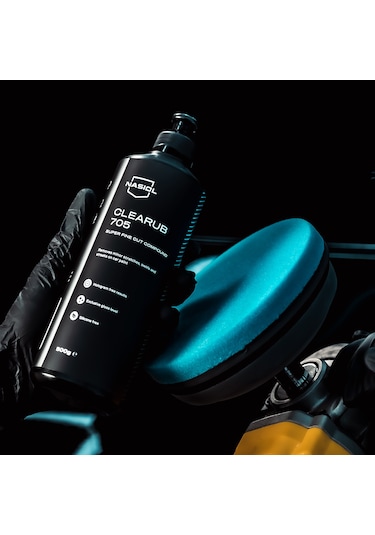 Nasiol Clearub 705 En Hafif Çizik/Hare Giderici Polisaj Pastası Pasta 500gr Silikonsuz Boya Parlatma