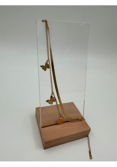 Xbaby Kelebek Figürlü Gold Çelik Bileklik Gold