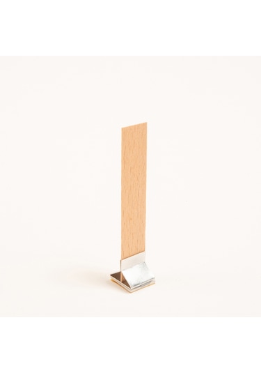 Ahşap Mum Fitili + Yapışkanlı Sehpa - 50 Adet ( 75mm x 15mm x 0.5mm )