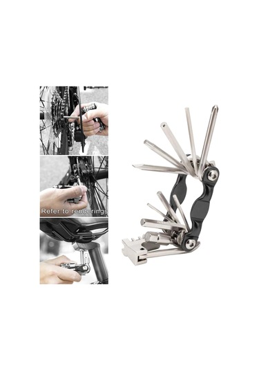 Suntek Taşınabilir Çok Işlevli Bisiklet Tamir Aleti Siyah