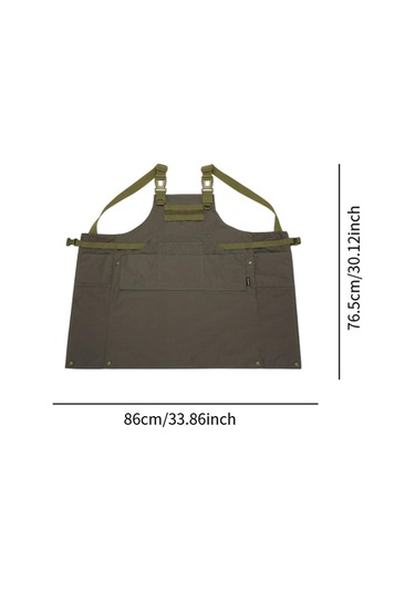 Homyl Araçlar Önlük Çoklu Cepler Suya Dayanıklı Barbekü Yeşil