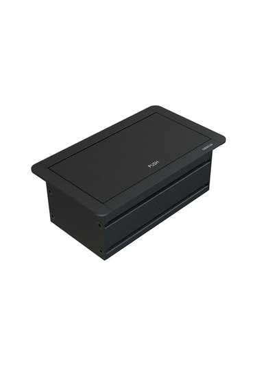 Metalline® Klip-line Bas-Aç Priz Sistemi Usb - Siyah