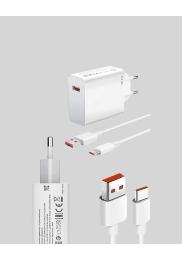 67 Watt Güçlü Şarj Aleti Samsung S23 Ultra S24 Uyumlu