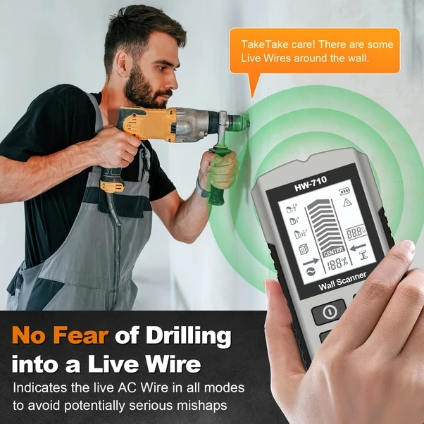 Willowhaven Gray Taşınabilir Dijital Duvar Tarayıcı 5 Modlu Dedektör Metal Ahşap Kablo Pvc Boru