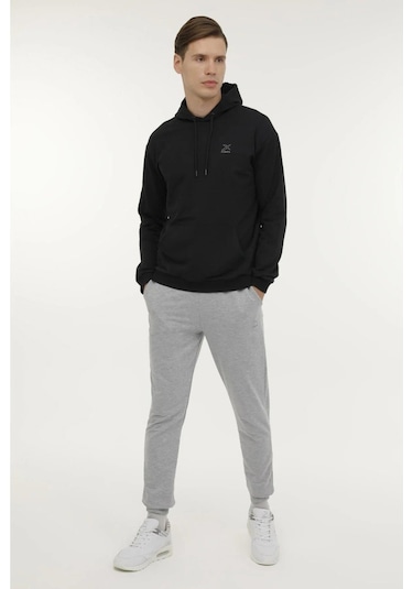 M-sn88 Bsc Hoodıe 3pr Siyah Erkek Kapsonlu Sweatshirt Siyah