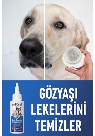 Veturel Kedi Köpek Göz Ağız Kulak Uyuzu Enfeksiyon Koku Giderici Bakım Seti 3 x 100 ML