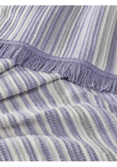 Vicuna Home Softy Pamuklu Tv Battaniyesi- Lila