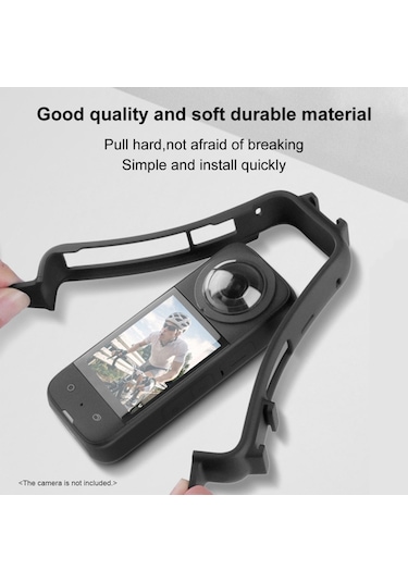 Springsun Puluz Panorama Kamera Koruyucu Çerçeve Video Kafesi Çift Soğuk Ayakkabı Tripod Adaptörü Montajlı Kamera Vlog Aksesuarları Insta360