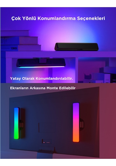 Govee Rgbıcww Wifi+bt Flow Plus Bar 2'li