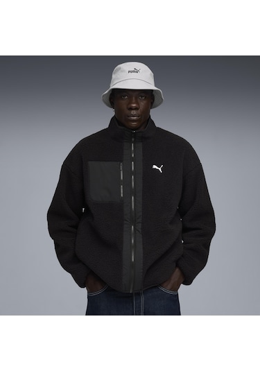 Puma Reversible Sherpa Jacket Erkek Yetişkin Ceket Siyah